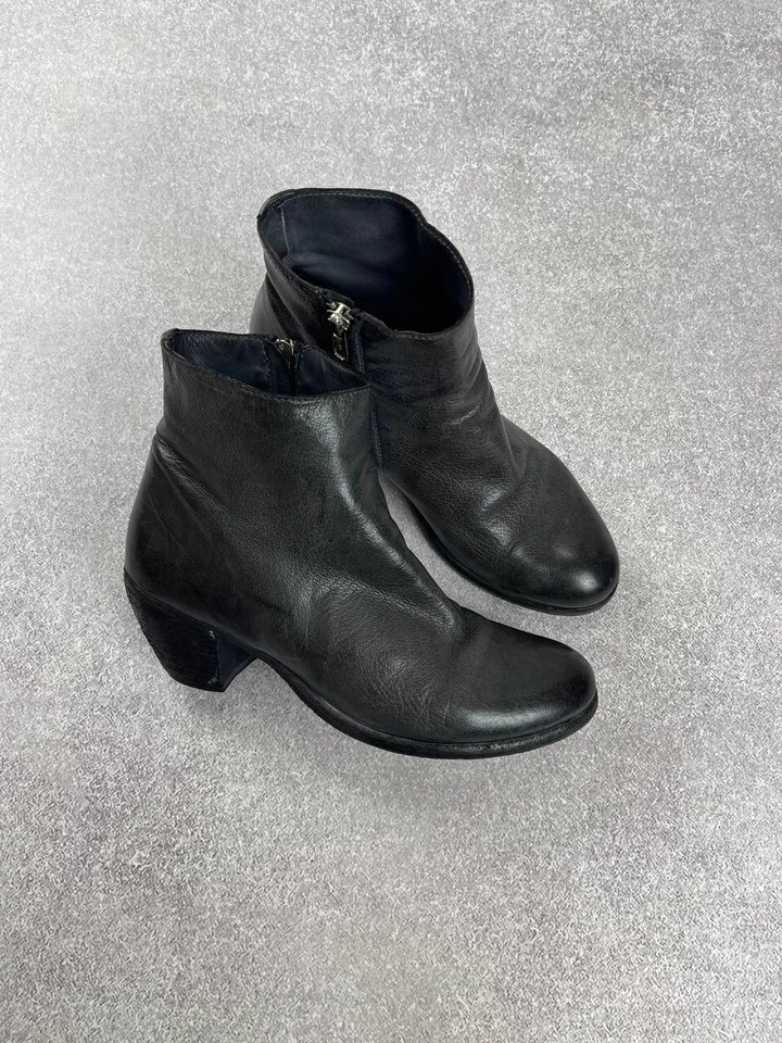 Botas de tornozelo Officine Creative couro preto tamanho 36 - Imagem 3 de 4