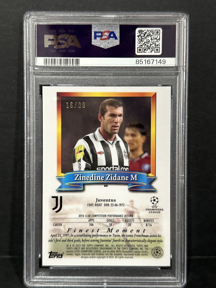 22-23 Topps ZIDANE ジダン 直筆サイン 31/100 2023 ZINEDINE ZIDANE 23/75 TOPPS CRYSTAL PREMIUM ICONS UEFA