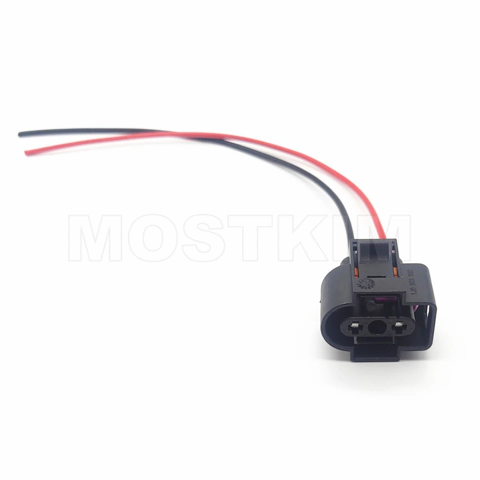 2-Pin Coolant Tank Sensor Connector Pigtail For Audi Q5 Q7 S4 S5 TT 2000-2023 - Image 3 of 4
