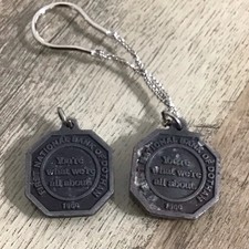 Vintage First National Bank Dothan Alabama Key Fob Lot of 2 Bank Advertisement