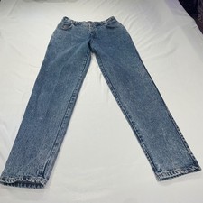Vintage Levis 569 Womens 14 High Waisted Acid Wash Straight Leg Jeans USA Made