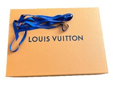 Louis Vuitton Orange Large Box EMPTY 14x 10  x 5  Magnetic Flap Ribbon AUTHENTIC