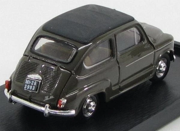 1/43 BRUMM FIAT 600D TRASFORMABILE CHIUSA 1960 BEIGE 538 - Immagine 2 di 3