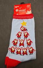 Christmas Holiday Santa Women's Novelty Socks Size 9-11