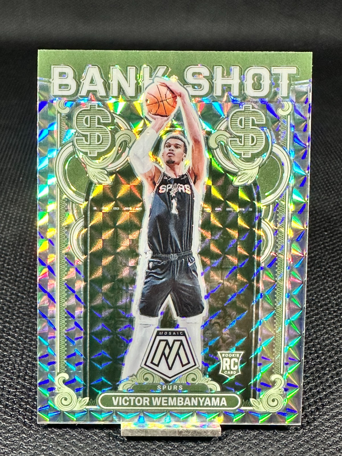 2023-24 Mosaic  VICTOR WEMBANYAMA  Bank Shot Silver Mosaic RC  #17