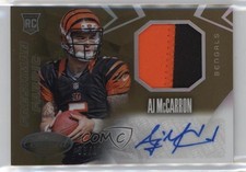 2014 Certified Freshman Fabric Signatures Gold Mirror /10 AJ McCarron Auto 5w7