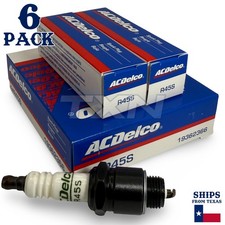 6 Pack Genuine GM ACDelco R45S Spark Plugs 19...