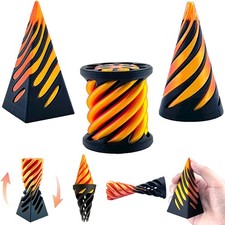 3pcs Impossible Cone Mini Vortex Thread Illusion Desktop Deco for Relaxing