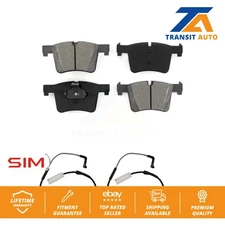 Front Semi-Metallic Brake Pads Wear Sensor Kit For 2012 BMW 328i Sedan with 2.0L