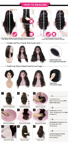 200 Density Full 13x4 13x6 HD Lace Front Wig for Women Remy Human Hair - Picture 11 of 11