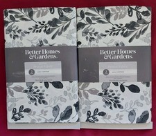 2 Better Homes Gardens Precut Cotton Fabric FOLIAGE GRAY 2yds Each 72 X 45 in