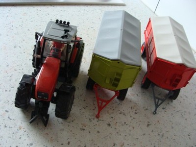 Siku 1 32 Massey Ferguson 8280 mit 2 Welger Zweiseitenkippern