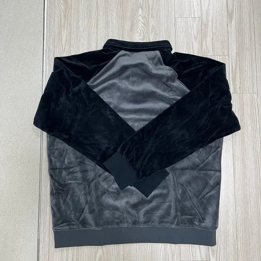 Supreme Velvet Long Sleeve Polo Shirt Size L