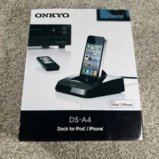 Onkyo iPod/iPhone Dock Black Remote Interactive Speaker System