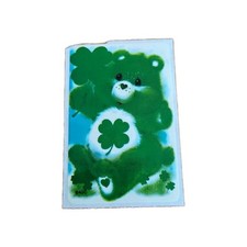Vintage Care Bear Good Luck Bear American Greetings Sticker 80s Single Sticker