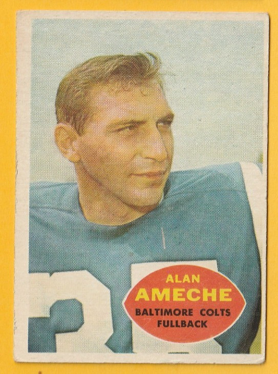 1960  TOPPS   ALAN AMECHE   #12  EX/EX+  just tip wear-no creases   COLTS