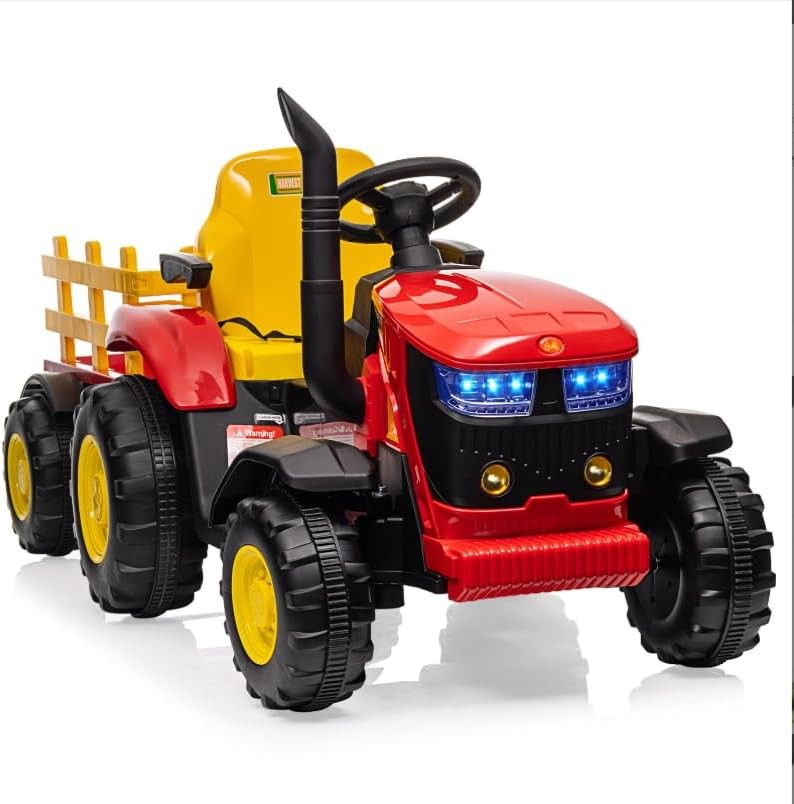 Electric Kids Tractor Ride-on Toy,Children's Battery-Powered Vehicle,12v 7AH 