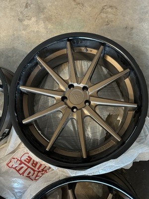 Ferrada FR4 Wheels 22x9 (35, 5x114.3, 73.1) Bronze Rims Set of 4