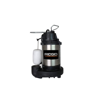 #ad RIDGID 1 2 HP Stainless Steel Dual Suction Submersible Sump Pump $249.99