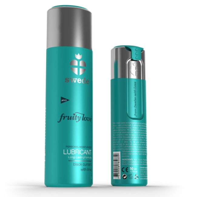 Lubrifiant cassis lime Swede Fruity Love 50 ml élimine les frottements inconfortables