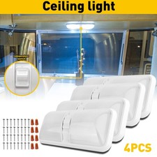 4x Universal Car LED Vehicle Interior Double Light Dome Roof Ceiling Lamp White