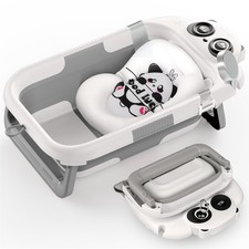 Foldable Baby Bathtub, Lightweight Bathtub for Infants to Toddlers with Soft ...