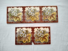 Antique Fireplace Tiles thought to be Victorian or Edwardian