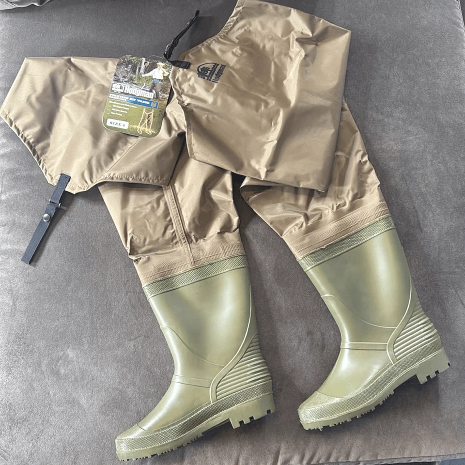 Hodgman PVC/Nylon Hip Wader with Cleated Sole Boot Size 8 NEW - Image 2 of 4