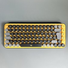 Logitech Pop Keys Wireless Mechanical Emoji Keyboard Yellow