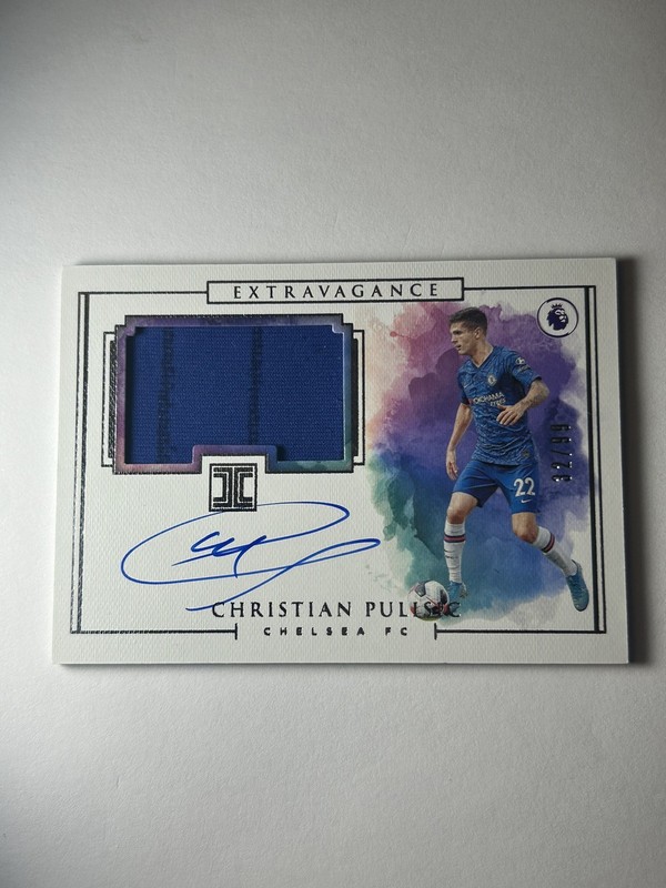 2019-20 Impeccable Christian Pulisic Extravagance Patch Auto /99 MATCH WORN USA
