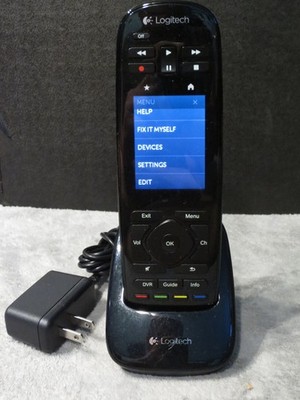Logitech Harmony Touch Universal Remote N-R0006 w Charging Dock - Untested