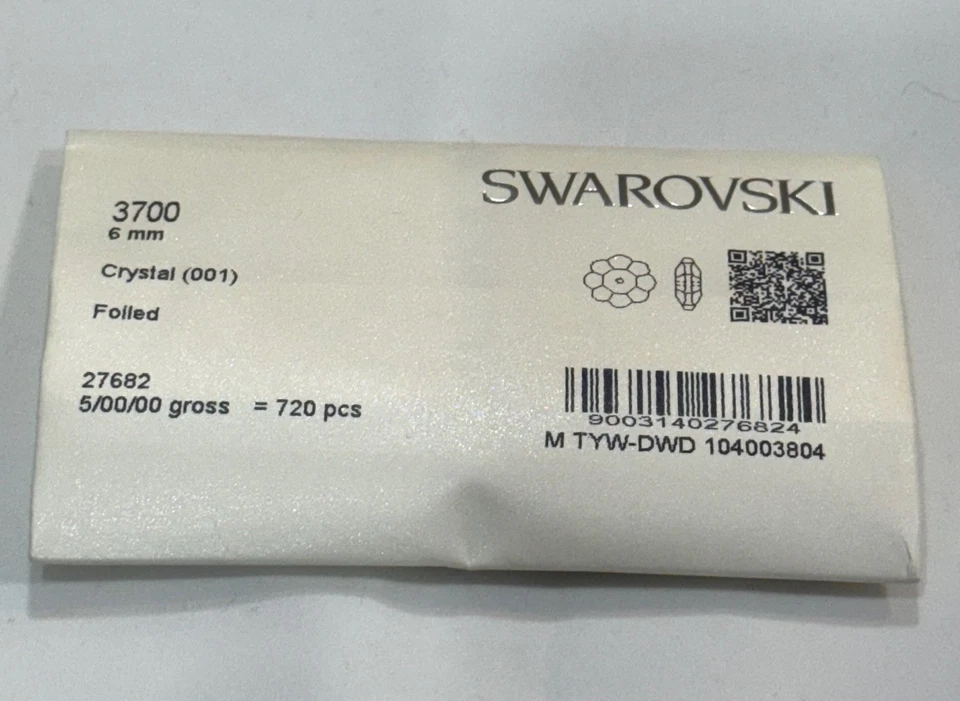Cuentas de margarita facetadas Swarovski 3700 6 mm, cuentas de cristal, 720 psc 5 brutas Foto 2 de 3