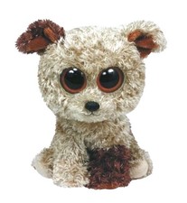 TY Beanie Babies Boo Boos Animal Plush Kids Soft Toy ROOTBEER THE DOG 6" VGC