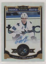 2015 O-Pee-Chee Platinum Rookie White Ice 27/99 Nikolay Goldobin #182 Auto 9zx