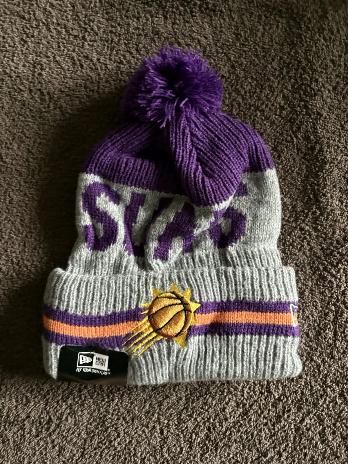 Phoenix Suns NBA Bobble Beanie Multicoloured & Team Logo With Tags on