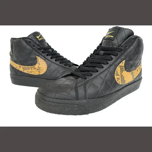 Nike SB x SUPREME BLAZER MID NOIR DV5078 001 26,5 vêtements vintage vecteur occasion 9