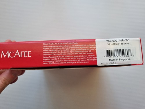 McAfee Virus Scan Professional 6.0 2002 Vintage Collectible Big Box Software - Picture 4 of 10