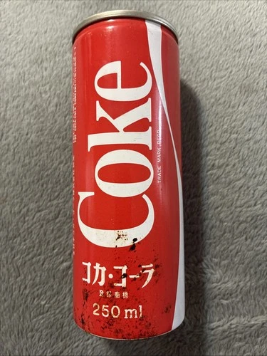 Vintage Coca-Cola Coke 250ml Soda Can from Japan: In English & Japanese Language