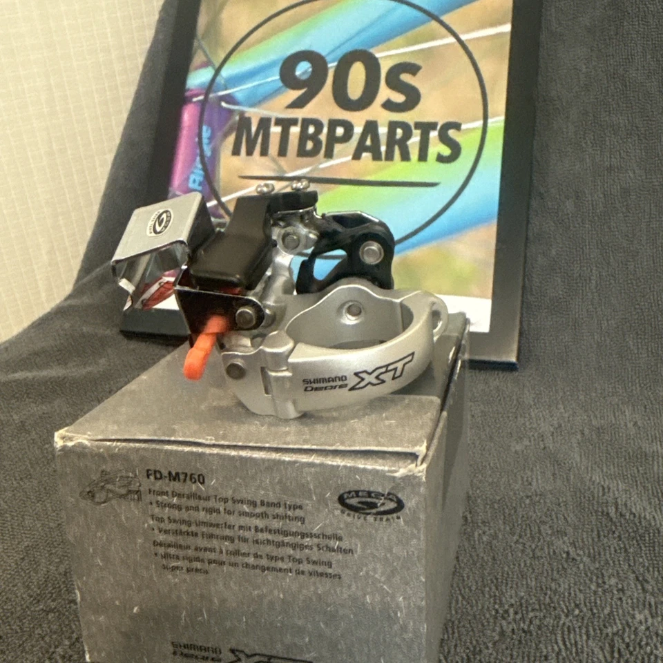 Juego de adaptadores de desviador NOS Deore XT FDM-760X6 34,9 mm vintage MTB 90s FDM760L6 Foto 3 de 4