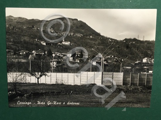 Cartolina Corciago - Pista Go Kart e Dintorni - 1953