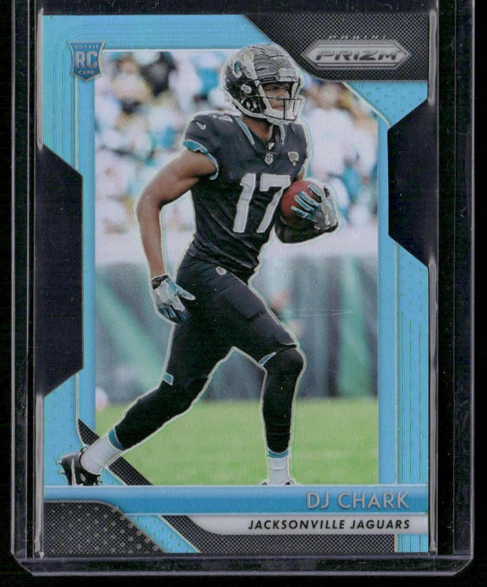 2018 Panini Prizm #223 DJ Chark Jr. Prizm Light Blue #/199