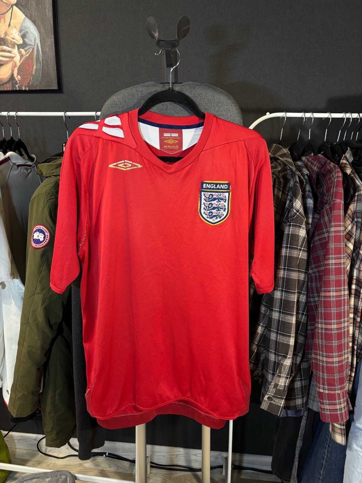 Umbro England vintage soccer jersey Size:L