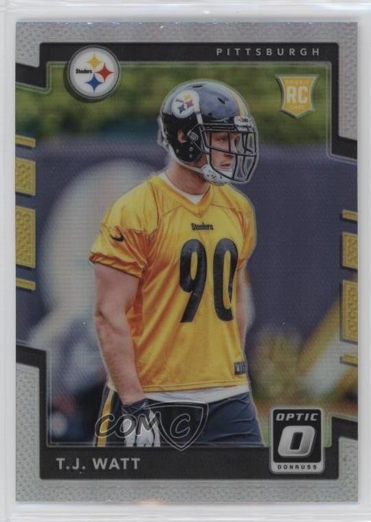 2017 Donruss Optic Rookies Holo Prizm TJ Watt #122 4f5