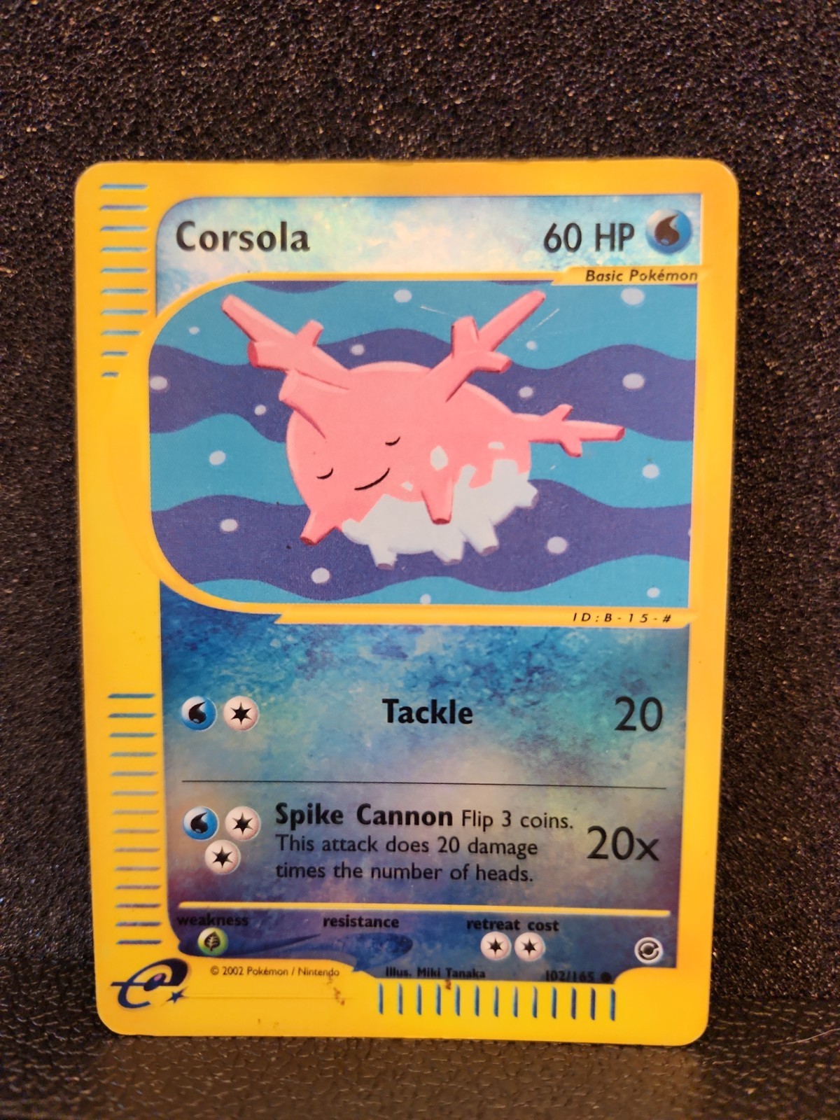 Pokemon Corsola 102/165 Expedition Base Set Reverse Holo Card