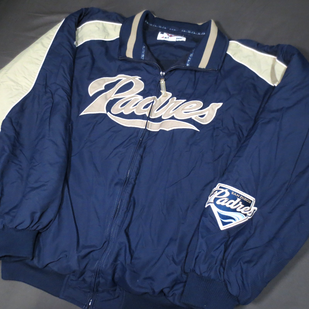 Majestic 2000s San Diego Padres Dugout Jacket 2XL Authentic MLB
