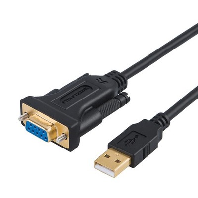 CableCreation USB to RS232 Serial Adapter (FTDI Chipset), 6.6 ft, Black
