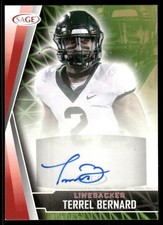 2022 SAGE #A-TB3 Terrel Bernard Autographs Red