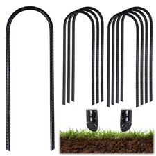 Trampoline Stakes Ground Anchors 11" U Shaped for Outdoor Camping Tent 8 Pack