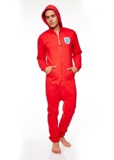Jumpsuit England 66 Football Men's Large Bodysuit One Piece Tracksuit Red Soccer