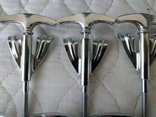 A BEAUTIFUL SET OF 10 LUDWIG BASS DRUM T-RODS AND CLAWS 1960'S